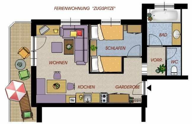 Apartmenthaus Brigitte Leutasch Eksteriør bilde